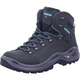 Lowa Renegade GTX Mid Damen Slim Asphalt/Türkis 38