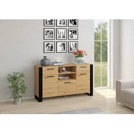 BIM Furniture Nuka 155 x 87 x 45 cm Beige / Schwarz