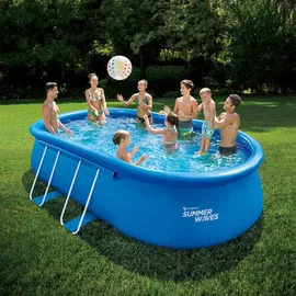 Summer Waves Quick-Up Pool Komplett-Set 549 x 305 x 107 cm Blau