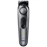 Braun Series 7 BT7420, Professioneller Kinntrimmer für Männer, 40 Längeneinstellungen, Barberwerkzeuge, Ladebasis, Reiseboden, Kinnschablone, Akku