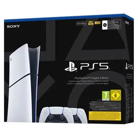 Sony PlayStation 5 Slim Digital Edition + 2. DualSense Wireless-Controller