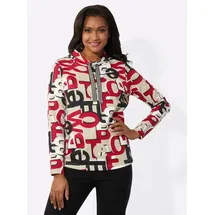 Inspirationen Sweatshirt bedruckt rot/schwarz 38