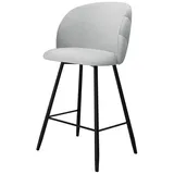 Mirjan24 Barhocker, Hellgrau, Textil, 1-Sitzer, 51x105x51 cm, Esszimmer, Barmöbel, Barhocker