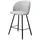 Mirjan24 Barhocker, Hellgrau, Textil, 1-Sitzer, 51x105x51 cm, Esszimmer, Barmöbel, Barhocker