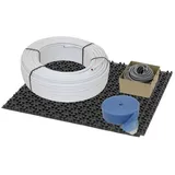 thermova Fußbodenheizung 80 m2 Noppensystem 30 mm Alu Verbundrohr Verlegeabstand 15 cm