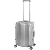 Travelhouse London Koffer Trolley S silber · Alu-Polycarbonat · Hartschalenkoffer · Silber