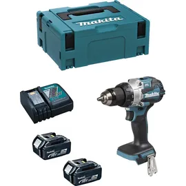 Makita Akku-Schlagbohrschrauber inkl. 2 x 5,0 Ah + Ladegerät + Makpac