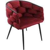 Livetastic Cocktailsessel, Rot, Textil, 60x75x67 cm, Wohnzimmer, Sessel, Cocktailsessel