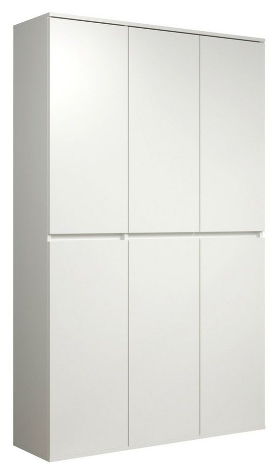 Produktbild Mehrzweckschrank NEVADA, B 111 cm x H 191 cm, Weiß, 6 Türen weiß