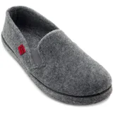Andrés Machado - Hausschuhe für Herren für Winter – Unisex Puschen für drinnen und draußen - AM002 – Pantoffeln aus Filz mit Rutschfester Gummisohle und geschlossener Hacke – Grau, EU 47 - 47 EU