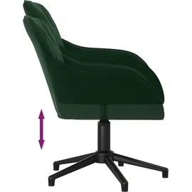 vidaXL Bürostuhl Samt Dunkelgrün