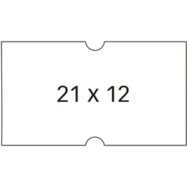 APLI agipa Etiketten für Preisauszeichner, 21 x 12 mm, weiß,