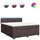 vidaXL Boxspringbett 180 x 200 cm Dunkelbraun