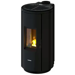 FREEPOINT Pelletofen »Chrome 7«, 7 kW, Stahl, schwarz