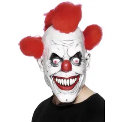 Verrückte Horrorclown Maske - OS