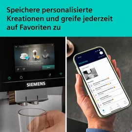 Siemens TQ727D03 Kaffeevollautomat Edelstahl/Schwarz