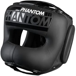 Phantom Kopfschutz APEX | Boxen MMA Muay Thai-Boxing Fighting | Herren Damen (Sparring | Bügel - Schwarz)