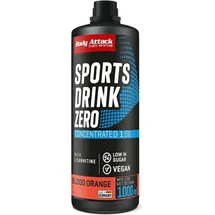Body Attack - Zero Sports Drink - 1000 ml Geschmacksrichtung Blood Orange