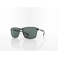 Ray-Ban RB3721 Unisex-Sonnenbrille Vollrand Quadratisch Metall-Gestell, schwarz