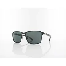 Ray-Ban RB3721 Unisex-Sonnenbrille Vollrand Quadratisch Metall-Gestell, schwarz