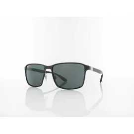 Ray-Ban RB3721 Unisex-Sonnenbrille Vollrand Quadratisch Metall-Gestell, schwarz