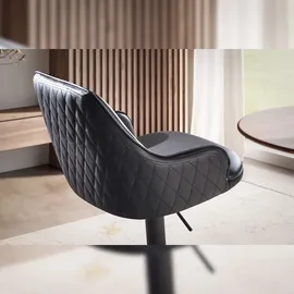 KADIMA DESIGN Barhocker Kunstleder Hocker mit Lehne 86 - 106 cm, | Gr.: onesize