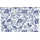 sovie HOME Tischläufer Liv in Blau aus Linclass® Airlaid, 40 cm x 4,80 m, 1 Stück - Floral Blumen