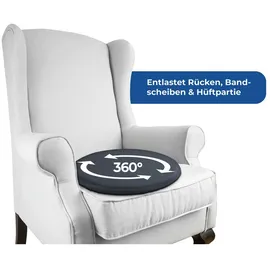 Maximex Gel-Dreh-Sitzkissen Komfort 42 x 42 cm Schwarz