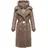 Navahoo Damen Langer Materialmix-Wintermantel warmer Plüschmantel aus angesagtem Materialmix und herausnehmbarem Einsatz mit Kapuze Kuscheltraum 14 Taupe Grey Gr. XL (42), beige Obermaterial 1: 100% Polyester. Obermaterial 2: 100% Nylon.