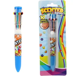 Toi-Toys - Großer Kugelschreiber mit 10 Farben und Düften