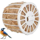 DOITOOL Natürliches Nistmaterial Für Vögel Aus Baumwolle Und Jute Mit Korb Atmungsaktives Vogelnestmaterial Für Wellensittiche Kanarienvögel Und Papageien Wiederverwendbares Nestzubehör Für Vogelkäfig