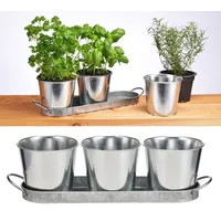 Hi Haushalt International Kräutertopf Kräutertöpfe Set bestehend aus 3