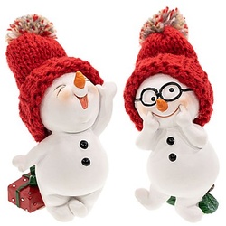 Dekofiguren "Schneemänner", 2 Stück