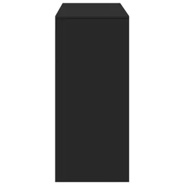 vidaXL Bartisch mit Regal 124 x 46 x 103,5 cm Schwarz