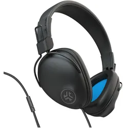 JLab Studio Pro Wired Over Ear Kopfhörer, Kabelgebunden Universelles Mikrofon, Faltbar für einfache Aufbewahrung/Reisen, USB-C Ladekabel