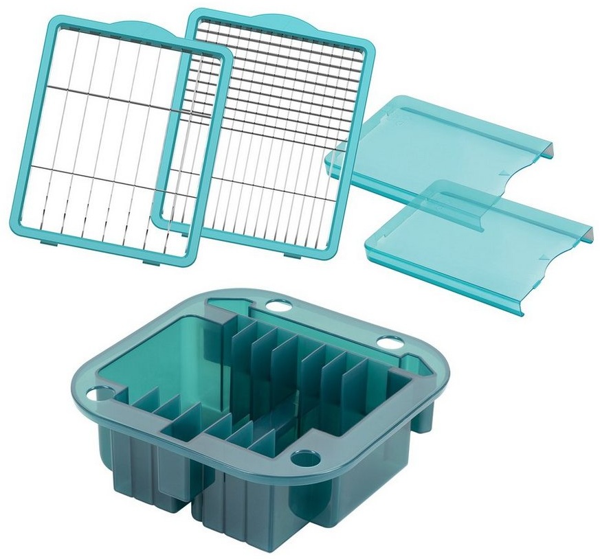 Preisvergleich Produktbild Genius Gemüseschneider Nicer Dicer Chef Professional, Zubehörset 5-tlg. Aufbewahrungseinsatz