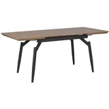 Beliani Esstisch Barbosa (140 x 80 cm rechteckig mit Metallgestell Schwarz Wohnküche Esszimmer Tische, Esstische
