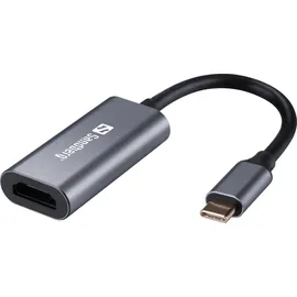 Sandberg USB-C zu HDMI Adapter 10 cm Weiß