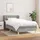 vidaXL Boxspringbett mit Matratze Hellgrau 100x200 cm Stoff - Grau