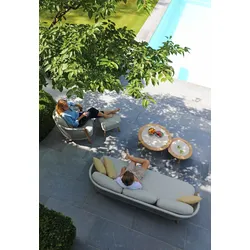 Haven 3-Sitzer Outdoor Lounge Sofa in Mokka