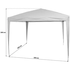 Siena Garden Starter Pavillon 3 x 3 m taupe