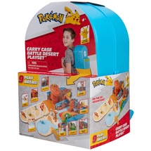 Bandai Namco Entertainment Bandai – Rucksack des Wüstentrainers – tragbare Pokémon-Spielwelt – Zubehörtasche, die Sich in eine Pokémon-Arena verwandelt – Spielzeug für Kinder ab 4 Jahren – JW2836