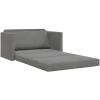 vidaXL Schlafsofa Dunkelgrau 124x204x61 cm Velvet