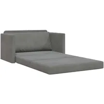 vidaXL Schlafsofa Dunkelgrau 124x204x61 cm Velvet