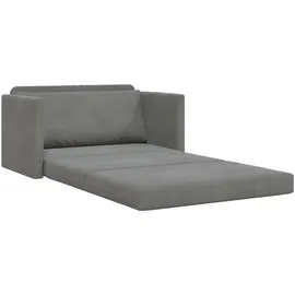 vidaXL Schlafsofa Dunkelgrau 124x204x61 cm Velvet