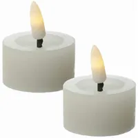 MARELIDA Teelichter Lina 4,4 cm 2 St. weiß