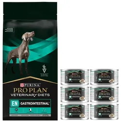 Purina Pro Plan Veterinary Diets Gastrointestinal 12kg + PURINA Veterinary 6x195g