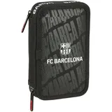 Safta F.C. Barcelona Federmäppchen für die Schule, mit 29 nützlichen Utensilien, ideal für Kinder von 5 bis 14 Jahren, bequem und vielseitig, Qualität und Widerstandsfähigkeit, 12,5 x 4 cm