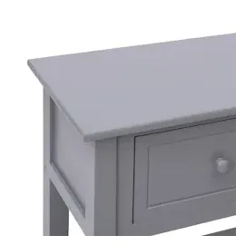vidaXL Sideboard Grau 108x30x76 cm Massivholz Paulownia