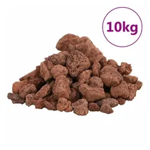vidaXL Aquarien-Substrat Lavagranulat 10 kg rot